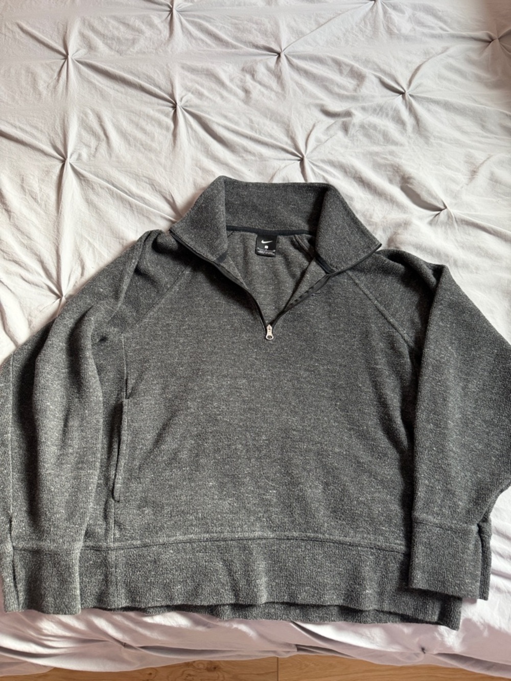 Women’s Nike Charcoal Quarter-Zip Sweater